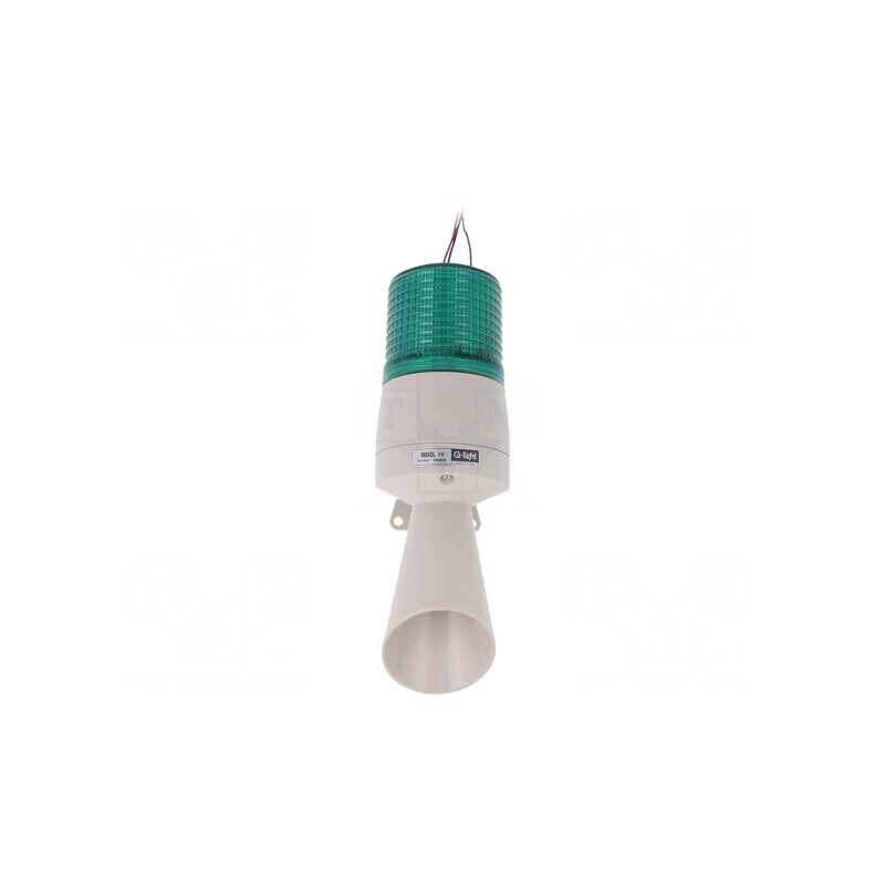 Semnalizator luminos și acustic LED verde 24VDC IP54 | Electronic-mag.ro | Componente Electronice