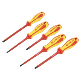 Kit Șurubelnițe Izolate Pozidriv și Plată 5 Bucăți | Electronic-mag.ro | Componente Electronice