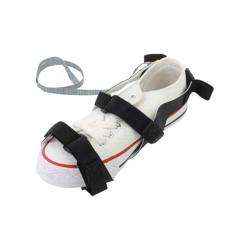 Brățară Neagră ESD pentru Pantofi cu Clips | Electronic-mag.ro | Componente Electronice