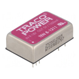 Convertor DC/DC 8W 9-18V la 5V 1500mA DIP24 | Electronic-mag.ro | Componente Electronice