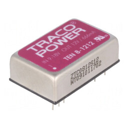 Convertor DC/DC 8W 9-18V la 12V 665mA DIP24 | Electronic-mag.ro | Componente Electronice