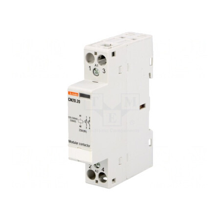Contactor 2-polar 20A 220-230V AC/DC | Electronic-mag.ro | Componente Electronice