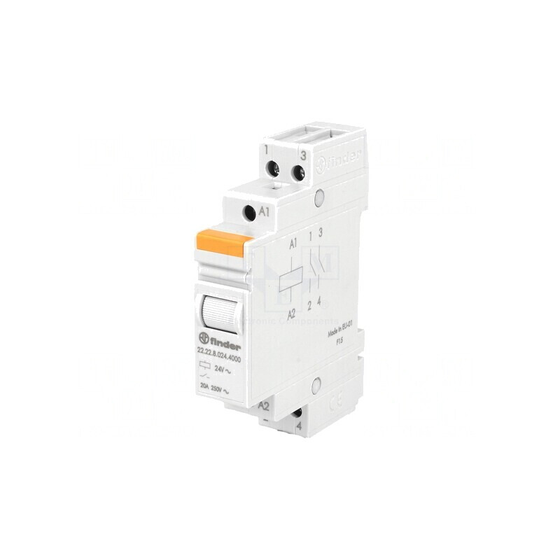 Releu Monostabil 24VAC 20A NO x2 | Electronic-mag.ro | Componente Electronice