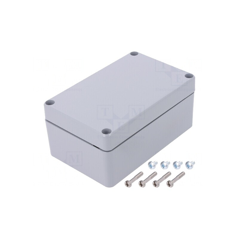 Carcasă Universală Aluminiu Gri 81x127x57mm | Electronic-mag.ro | Componente Electronice