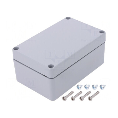 Carcasă Universală Aluminiu Gri 81x127x57mm | Electronic-mag.ro | Componente Electronice