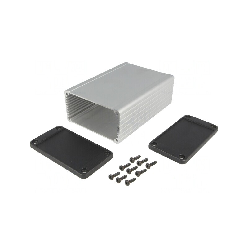 Carcasă Aluminiu IP65 cu Panou 84x120x44mm | Electronic-mag.ro | Componente Electronice