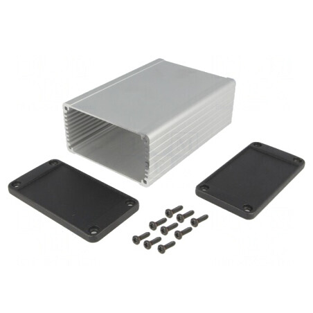 Carcasă Aluminiu IP65 cu Panou 84x120x44mm | Electronic-mag.ro | Componente Electronice