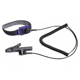Brățară ESD Albastră 2,4m 4mm | Electronic-mag.ro | Componente Electronice