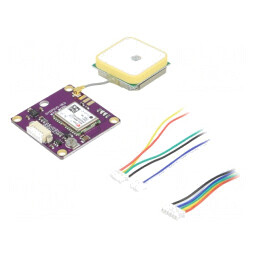 Senzor Poziție GPS cu Antenă 33x33mm 3-5VDC UART 9,6kbps | Electronic-mag.ro | Componente Electronice