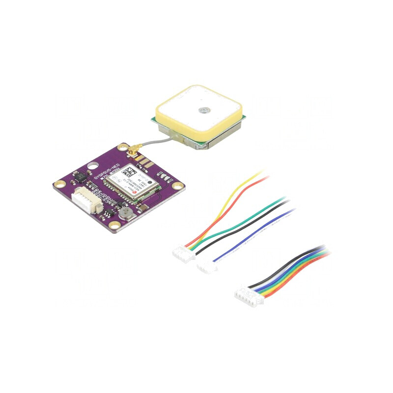 Senzor Poziție GPS cu Antenă 33x33mm 3-5VDC UART 9,6kbps