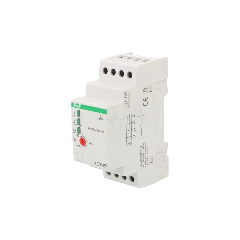 Releu Monitorizare Tensiune DIN SPDT CZF-BR-TRMS | Electronic-mag.ro | Componente Electronice