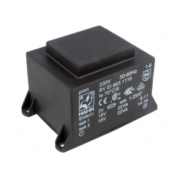 Transformator încapsulat 44VA 230VAC 18V 1222mA | Electronic-mag.ro | Componente Electronice