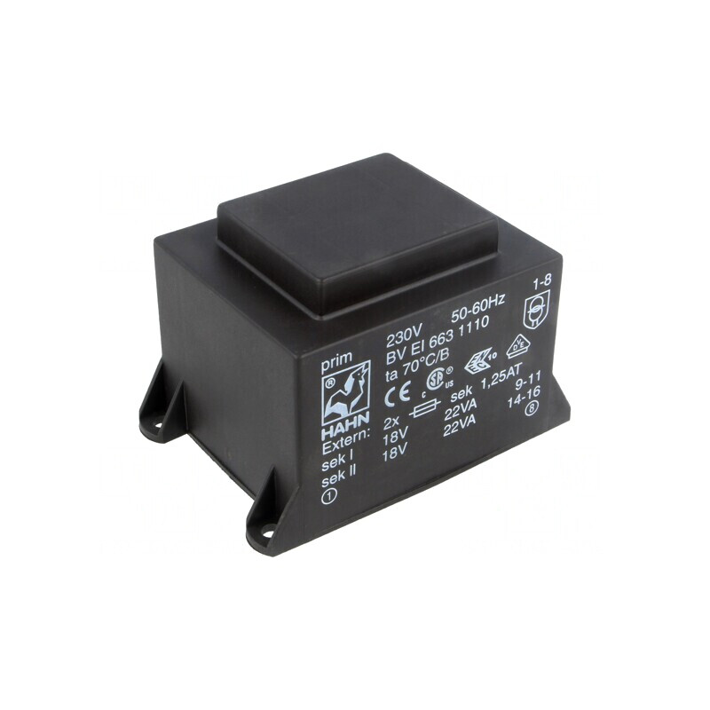 Transformator încapsulat 44VA 230VAC 18V 1222mA | Electronic-mag.ro | Componente Electronice Transformator încapsulat 44VA 230VAC 18V 1222mA | Electronic-mag.ro | Componente Electronice