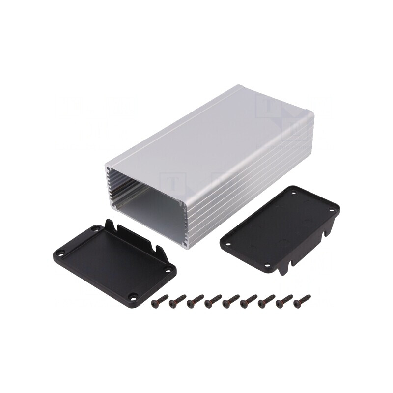 Carcasă cu panou cu lame de fixare 84x160mm IP65 | Electronic-mag.ro | Componente Electronice
