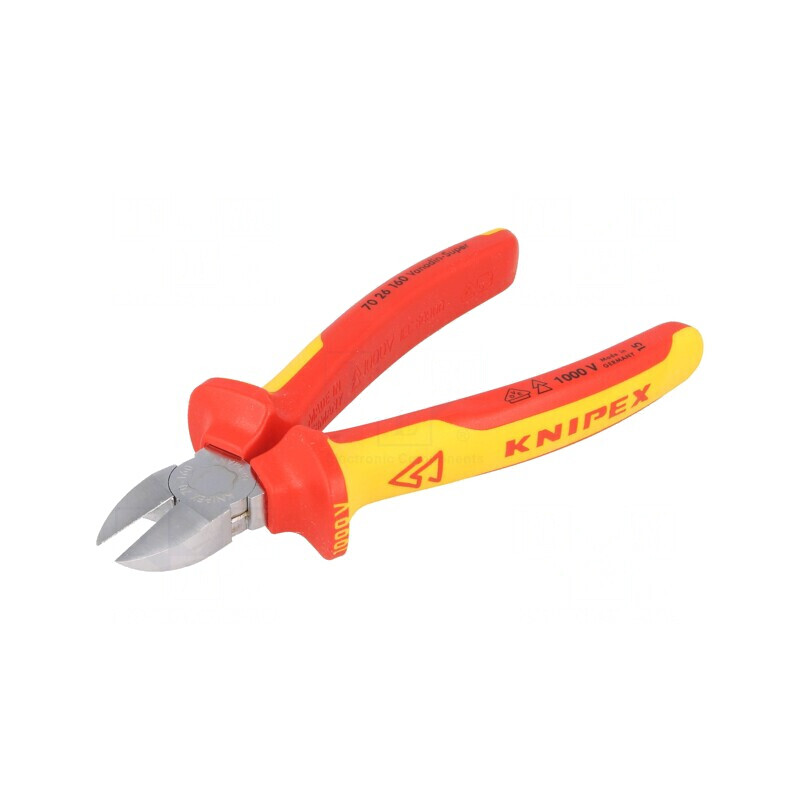 Clești Laterali Izolați 160mm cu Fațetă Mică pentru Tăiere | Electronic-mag.ro | Componente Electronice