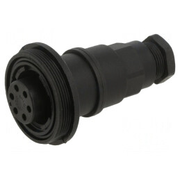 Conector Circular 6 PIN Mufă Mamă Filet Exterior | Electronic-mag.ro | Componente Electronice