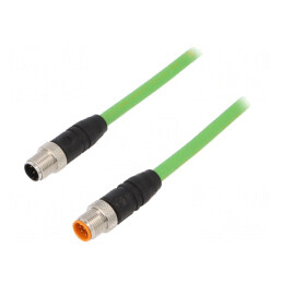 Cablu de conectare | 2m | mufă | 30VAC | 2A | -25÷80°C | IP67 | 30VDC | 0985 342 108/2 M