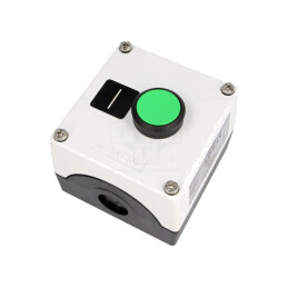 Casetă de comandă 1 buton IP67 plastic NO | Electronic-mag.ro | Componente Electronice
