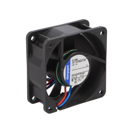 Ventilator axial DC 12V 60x60x25mm 43m3/h 38dBA | Electronic-mag.ro | Componente Electronice