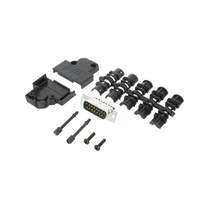 Conector D-Sub 15 pini tată unghi 45° cu şurub pentru cablu | Electronic-mag.ro | Componente Electronice Conector D-Sub 15 pini tată unghi 45° cu şurub pentru cablu | Electronic-mag.ro | Componente Electronice