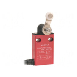 Limitator cursă manetă R 25mm cu rolă din plastic Ø13,5mm 5A | Electronic-mag.ro | Componente Electronice