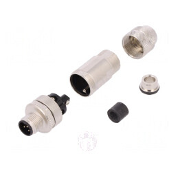 Mufă M12 5 PIN tată Profibus IP67 6-8mm | Electronic-mag.ro | Componente Electronice