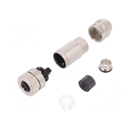 Mufă M12 5 PIN mamă Profibus IP67 pe cablu 6-8mm | Electronic-mag.ro | Componente Electronice