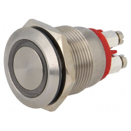 Comutator Anti-vandalism IP66 24VDC 0,05A Roșu | Electronic-mag.ro | Componente Electronice