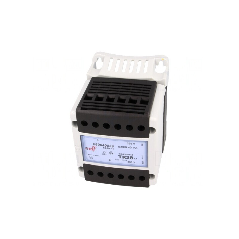 Transformator Alimentare 40VA 230VAC pentru Șină DIN | Electronic-mag.ro | Componente Electronice