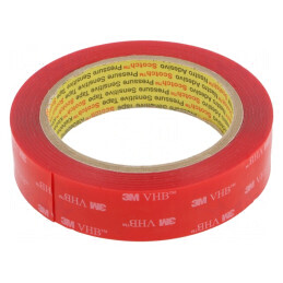 Bandă adezivă acrilică transparentă 25mm x 5.5m 3M | Electronic-mag.ro | Componente Electronice