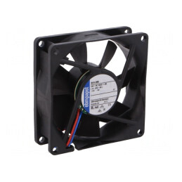 Ventilator axial 24VDC 80mm cu bilă | Electronic-mag.ro | Componente Electronice