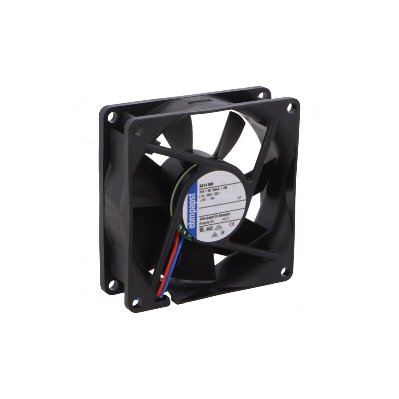 Ventilator axial 24VDC 80mm cu bilă | Electronic-mag.ro | Componente Electronice