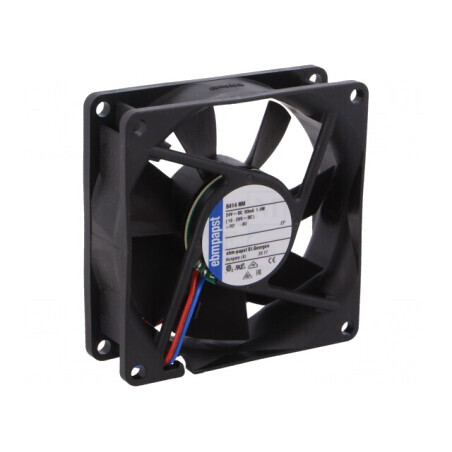Ventilator axial 24VDC 80mm cu bilă | Electronic-mag.ro | Componente Electronice