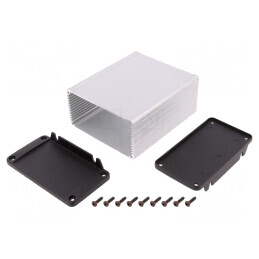 Carcasă cu Panou și Lame de Fixare 104mm x 120mm IP65 | Electronic-mag.ro | Componente Electronice