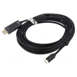 Adaptor HDMI 2.0 la USB C 5m Negru