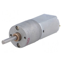 Motor DC 6V cu Transmisie și Ax D 60 RPM 250:1 | Electronic-mag.ro | Componente Electronice