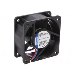 Ventilator axial 12V 60x60x25mm 25m3/h 19dBA cu bilă | Electronic-mag.ro | Componente Electronice
