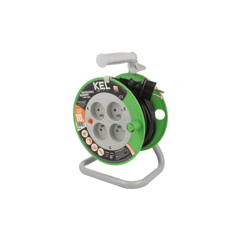 Prelungitor alimentare 10m, 4 prize, negru | Electronic-mag.ro | Componente Electronice