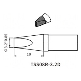 Vârf Șurubelniță 3,2mm QUICK-TS8 | Electronic-mag.ro | Componente Electronice
