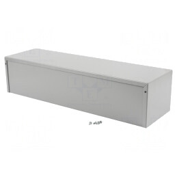 Carcasă Universală Aluminiu Gri 127x432x102mm | Electronic-mag.ro | Componente Electronice