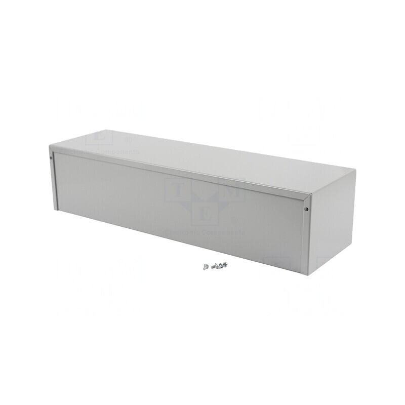 Carcasă Universală Aluminiu Gri 127x432x102mm | Electronic-mag.ro | Componente Electronice