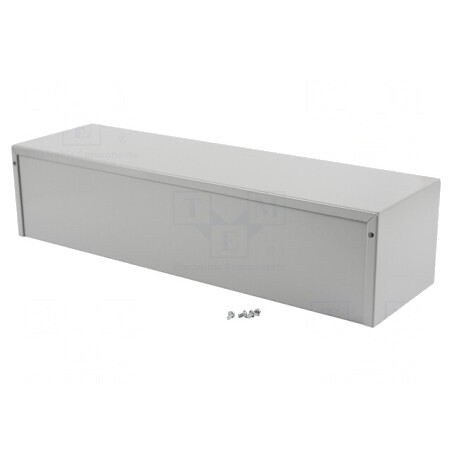Carcasă Universală Aluminiu Gri 127x432x102mm | Electronic-mag.ro | Componente Electronice