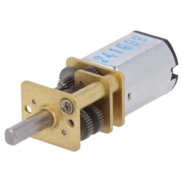 Motor DC cu Transmisie 6V 670mA 22 RPM 1000:1 Micro Metal | Electronic-mag.ro | Componente Electronice