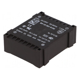 Transformator încapsulat 3VA 115VAC 9V 167mA PCB | Electronic-mag.ro | Componente Electronice