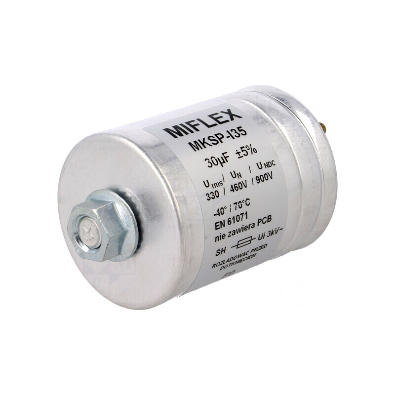 Condensator Polipropilenă 30uF Terminale Șuruburi M6 | Electronic-mag.ro | Componente Electronice