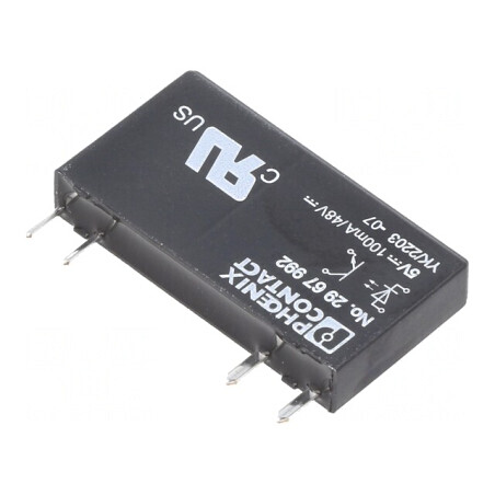 Releu Semiconductor 4-6VDC 100mA 3-48VDC THT Soclu | Electronic-mag.ro | Componente Electronice