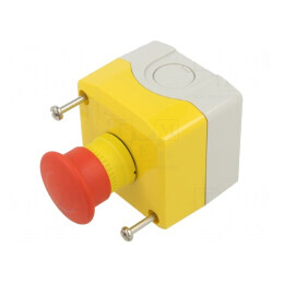 Casetă de Comandă Harmony XB5 cu 1 Buton Ciupercă IP66 | Electronic-mag.ro | Componente Electronice