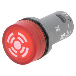 Semnalizator luminos-acustic 22mm 24V | Electronic-mag.ro | Componente Electronice