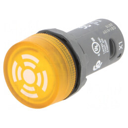 Semnalizator Luminos-Acoustic 22mm 24V | Electronic-mag.ro | Componente Electronice