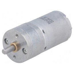 Motor DC 6V 6A cu transmisie și ax crestătură D | Electronic-mag.ro | Componente Electronice
